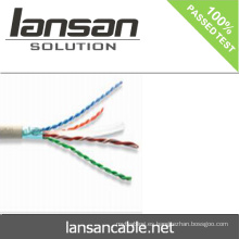 Mejor precio cat6 FTP cable LAN 23AWG pasar prueba de fluke